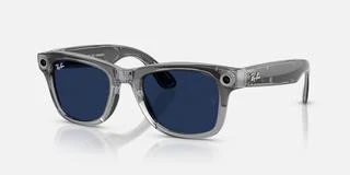 Ray-Ban Meta Wayfarer Gen2 Standard Shiny Transparent Grey Frame/Clear Sapphire Lenses (RW4012 6840MF 50-22) - Зображення 1