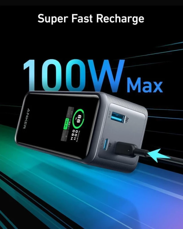 Anker 735 Prime 20000mAh 200W Black (A1336011) - Зображення 2