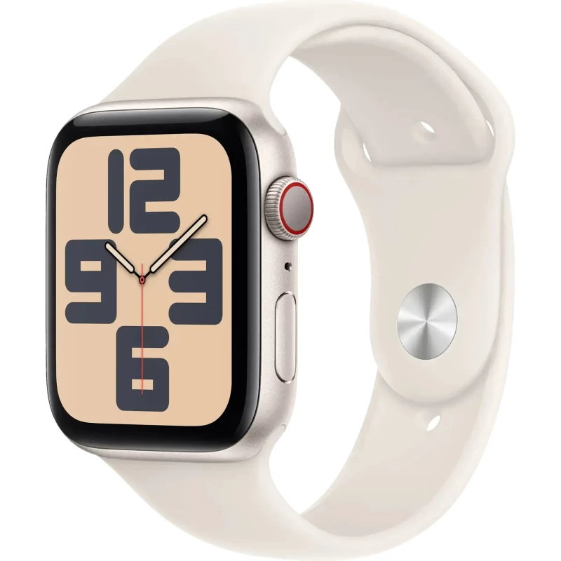 Apple Watch SE 2 2024 GPS + Cellular 40mm Starlight Aluminium Case with Starlight Sport Band S/M (MXFY3, MXGJ3)