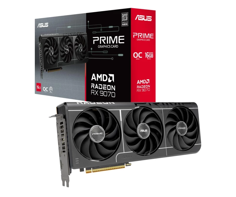 ASUS Radeon RX 9070 Prime EVO OC 16GB GDDR6 (PRIME-RX9070-O16G-EVO) EU