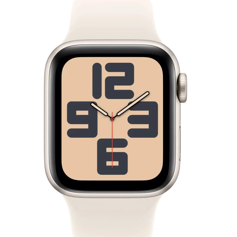 Apple Watch SE 2 2024 GPS + Cellular 40mm Starlight Aluminium Case with Starlight Sport Band S/M (MXFY3, MXGJ3) - Зображення 1