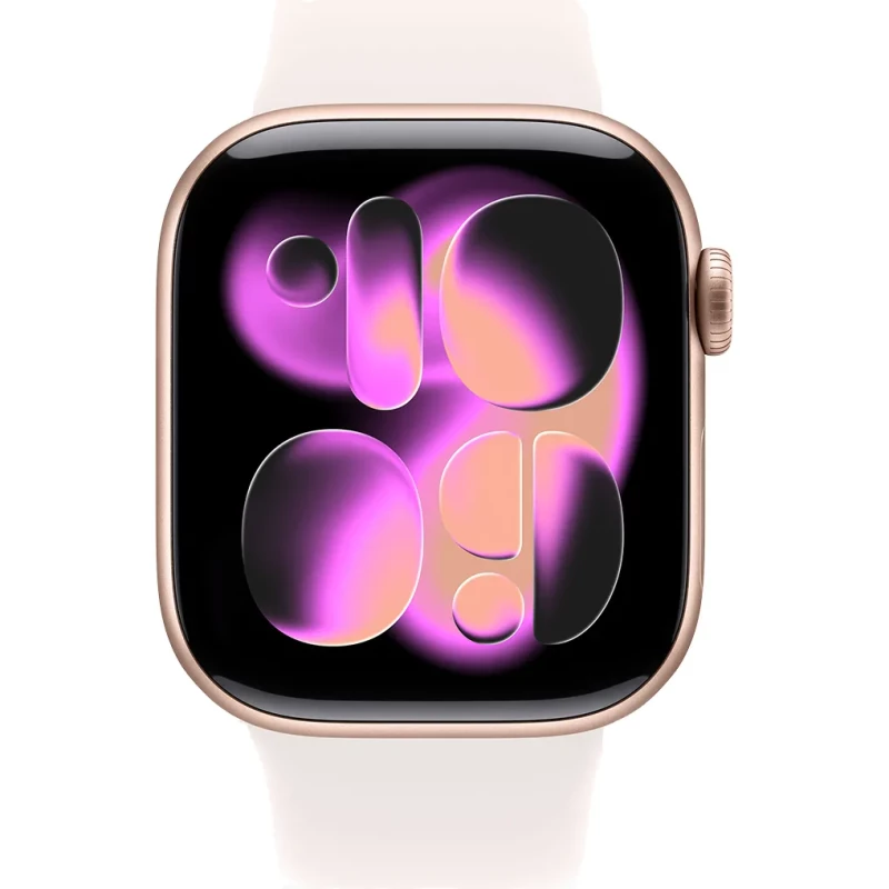 Apple Watch Series 11 GPS 42mm Rose Gold Alu. Case w. Light Blush S. Band - M/L (MEU44) - Зображення 1