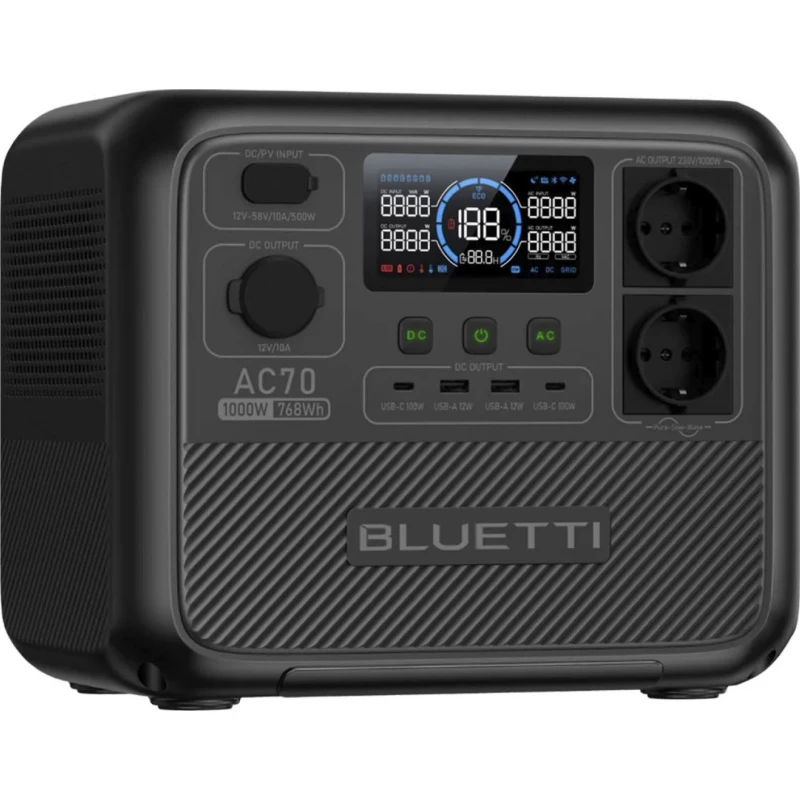 Зарядная станция Bluetti AC70 768Wh 218333mAh 1000W (PB931583) (UA) - Зображення 1