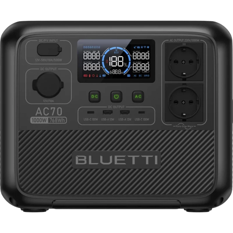 Зарядная станция Bluetti AC70 768Wh 218333mAh 1000W (PB931583) (UA)