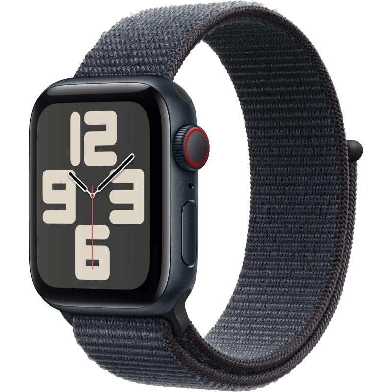 Apple Watch SE 2 GPS Plus Cellular 40mm Midnight Aluminum Case with Ink Sport Loop (MXFQ3/MXGA3)