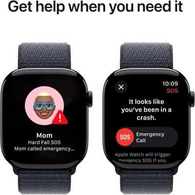 Apple Watch Series 10 GPS 46mm Jet Black Aluminum Case w. Ink Sport Loop (MWWR3) - Зображення 5