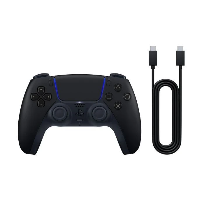 Геймпад Sony Playstation DualSense Bluetooth PS5 Midnight Black (USB-C кабель) (1000051651) (UA) - Зображення 1
