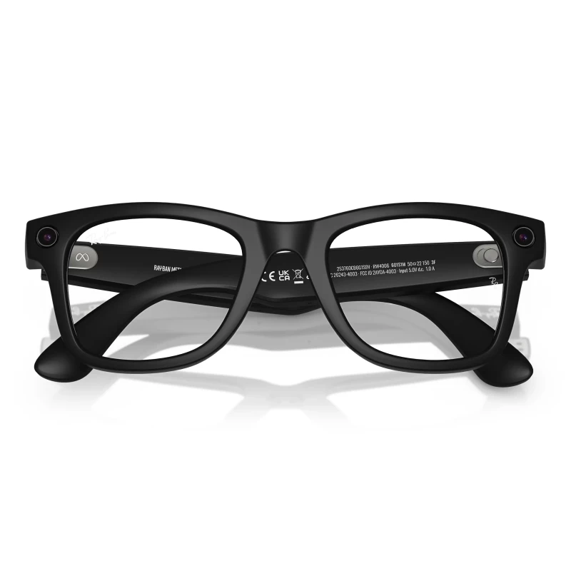Смарт-очки Ray-Ban Meta Wayfarer Large Matte Black/Clear to Graphite Green Transitions (RW4008 601S1M 53-22) - Зображення 3