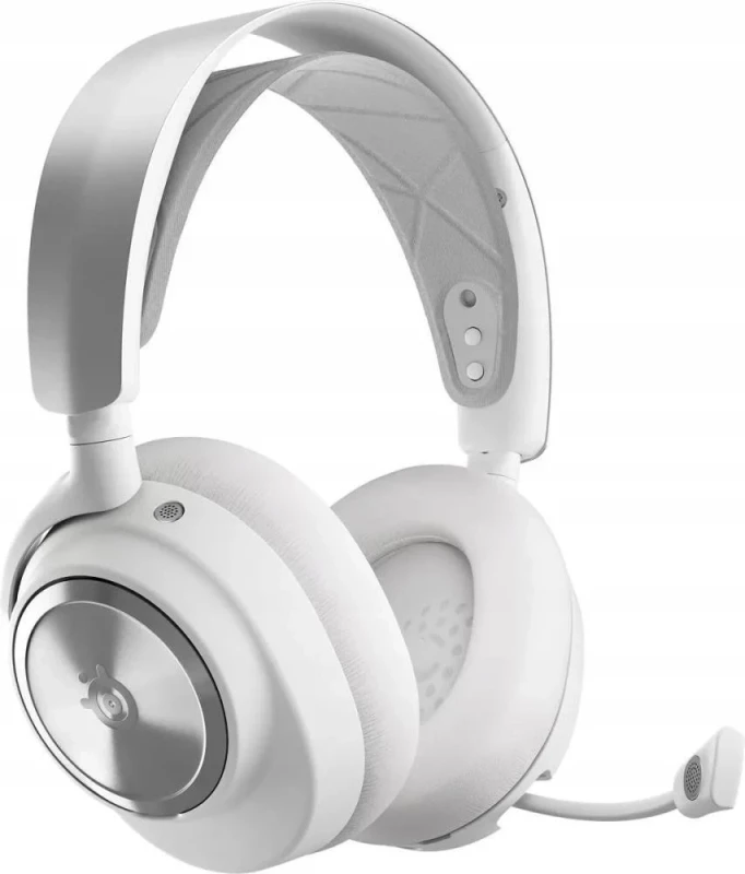 Наушники с микрофоном SteelSeries Arctis Nova Pro Wireless White (61524) - Зображення 1