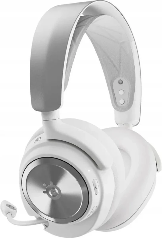 Наушники с микрофоном SteelSeries Arctis Nova Pro Wireless White (61524) - Зображення 8