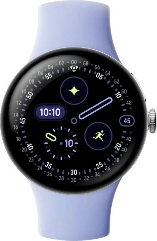 Смарт-часы Google Pixel Watch 4 41mm Wi-Fi Polished Silver Aluminum case / Iris Active Band - Зображення 1