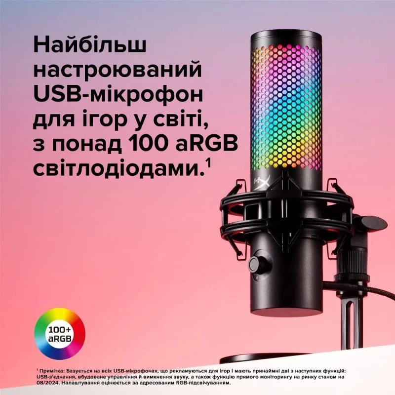 HyperX QuadCast 2 S Black RGB (9A273AA) (EU) - Зображення 6