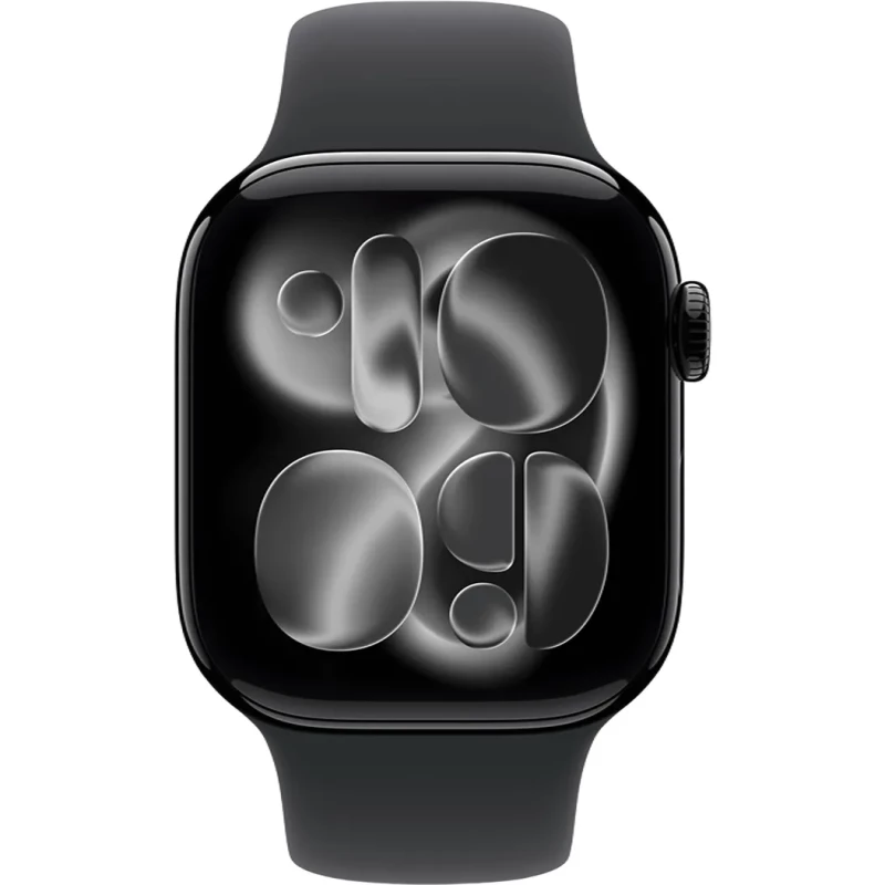 Apple Watch Series 11 GPS 42mm Jet Black Alu. Case w. Black S. Band - S/M (MEQT4) - Зображення 1