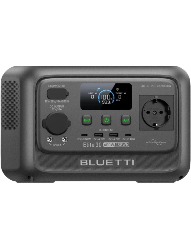 Зарядная станция Bluetti Elite 30 V2, 600W, 288Wh (UA)