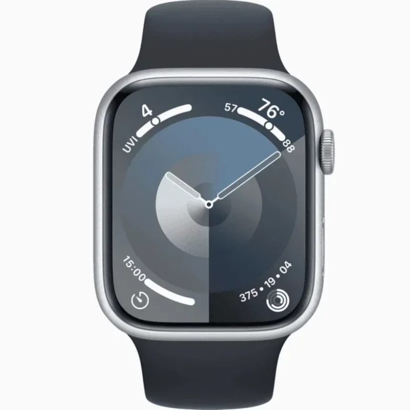 Apple Watch Series 9 GPS 45mm Silver Aluminum Case with Midnight Sport Band (MR9R3, MT593) - Зображення 1