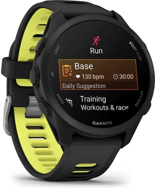 Смарт-часы Garmin Forerunner 170 Music Black with Black/Amp Yellow Band (010-03920-00/10) - Зображення 2