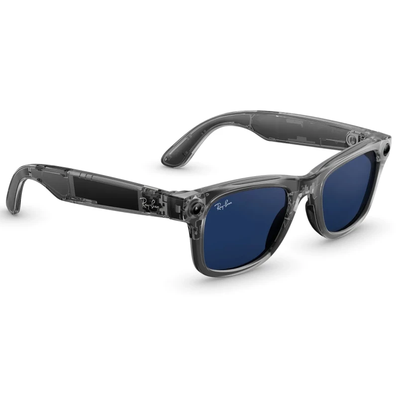Ray-Ban Meta Wayfarer Gen 2 Standard Shiny Transparent Grey Frame/Clear Sapphire Lenses (RW4012 6840MF 53-22) - Зображення 1