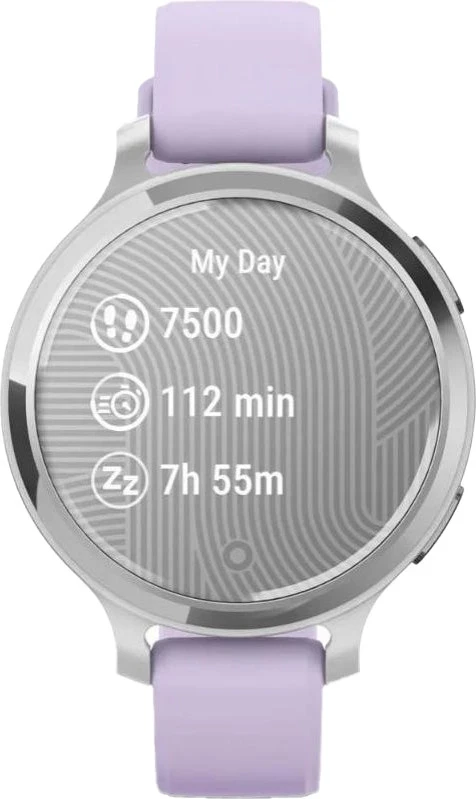 Смарт-часы Garmin Lily 2 Active Silver with Purple Jasmine Silicone Band (010-02891-01/51) - Зображення 6
