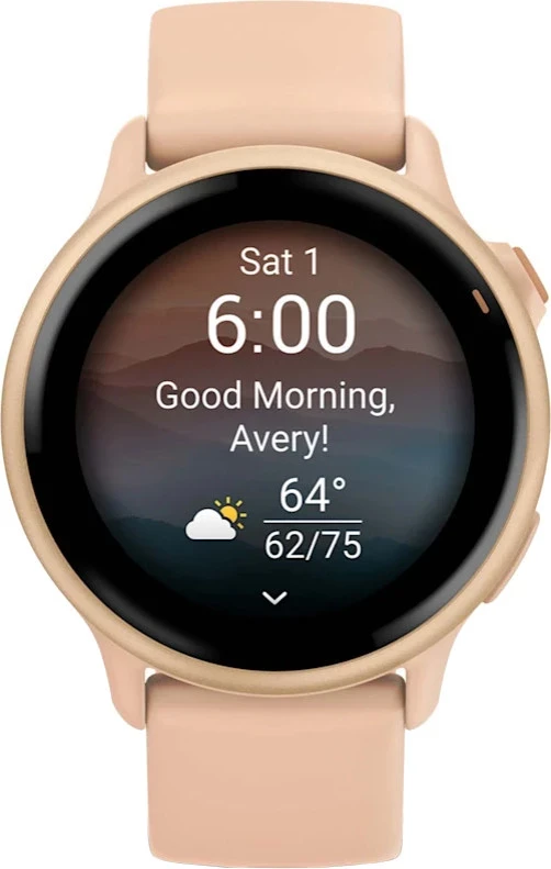 Смарт-часы Garmin Vivoactive 6 Metallic Pink Dawn with Pink Dawn Band (010-02985-03/43) - Зображення 2