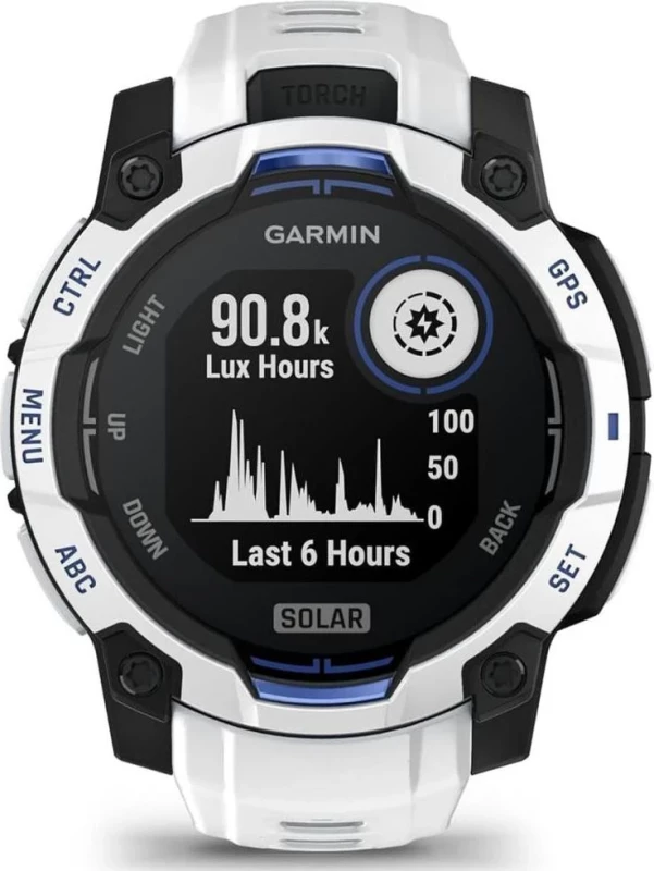 Garmin Instinct 3 45mm Solar Whitestone with Whitestone Band (010-02934-03/43) - Зображення 4