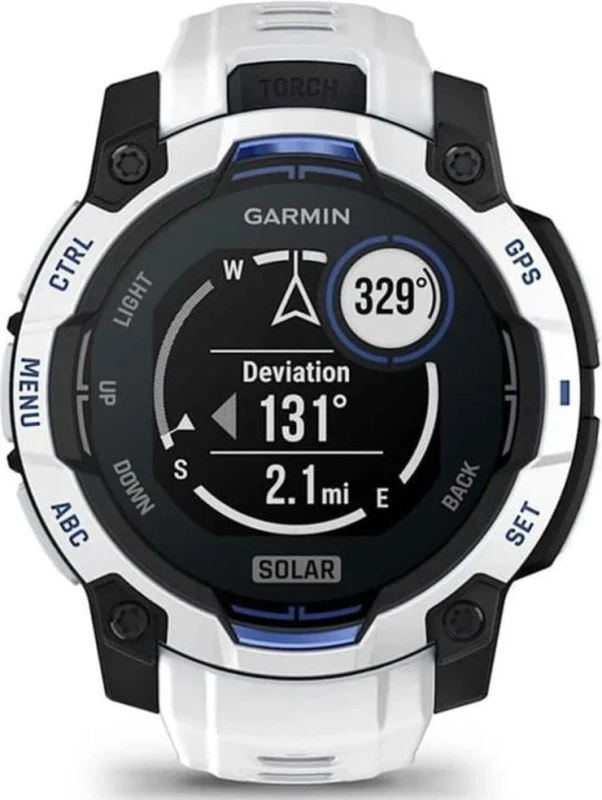 Garmin Instinct 3 45mm Solar Whitestone with Whitestone Band (010-02934-03/43) - Зображення 7