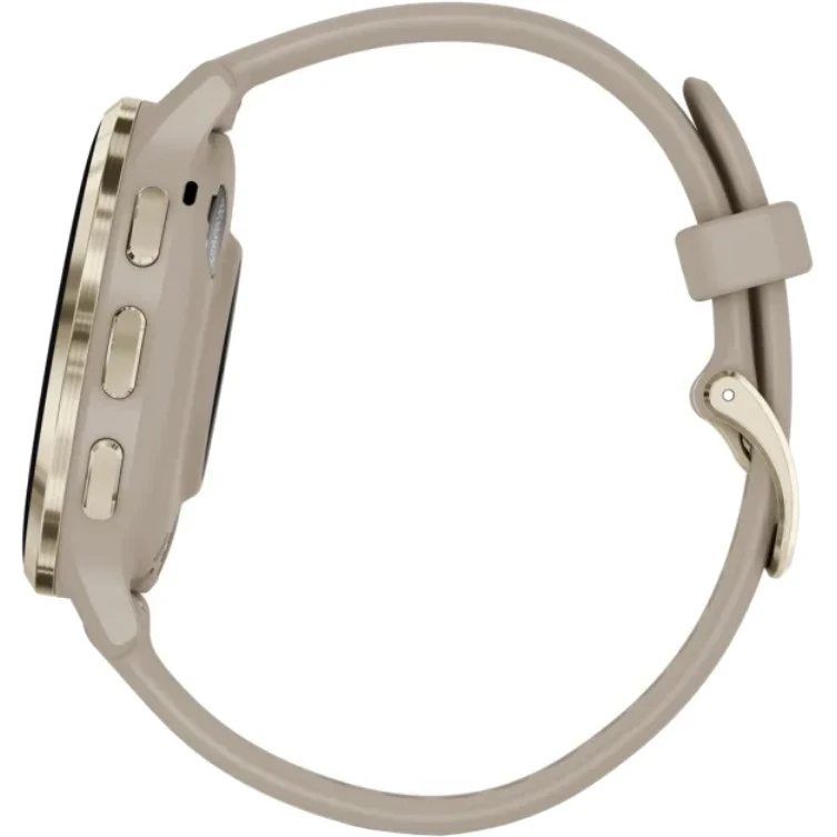 Garmin Venu 3S Soft Gold Stainless Steel Bezel with French Gray Case and Sport Band (010-02785-02/52) - Зображення 4