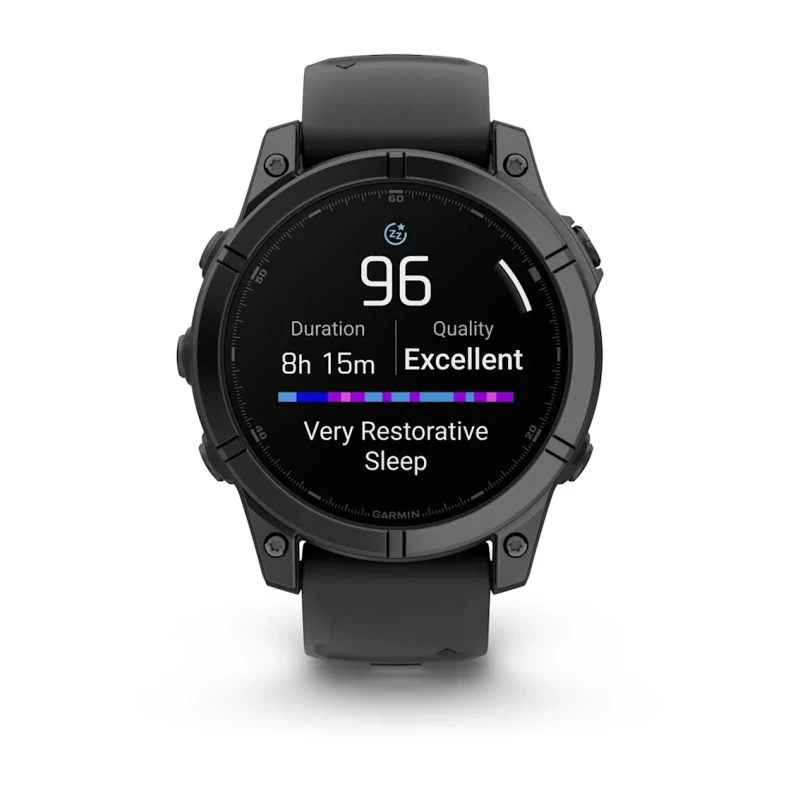 Смарт-часы Garmin Fenix E 47mm AMOLED Slate Gray Steel with Black Silicone Band (010-03025-13) - Зображення 1
