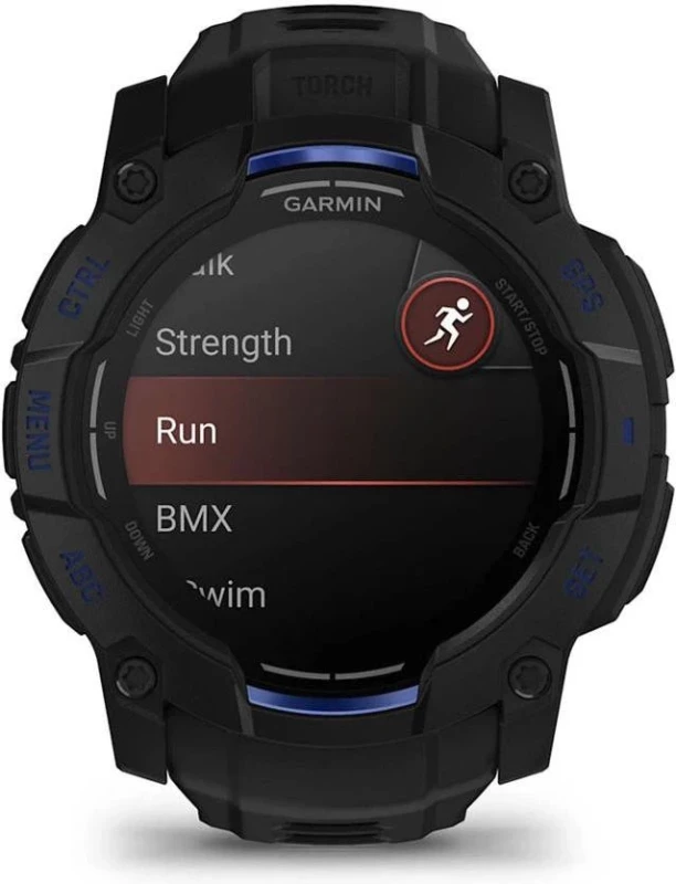 Смарт-часы Garmin Instinct 3 50mm AMOLED Black with Black Band (010-03020-03) - Зображення 1
