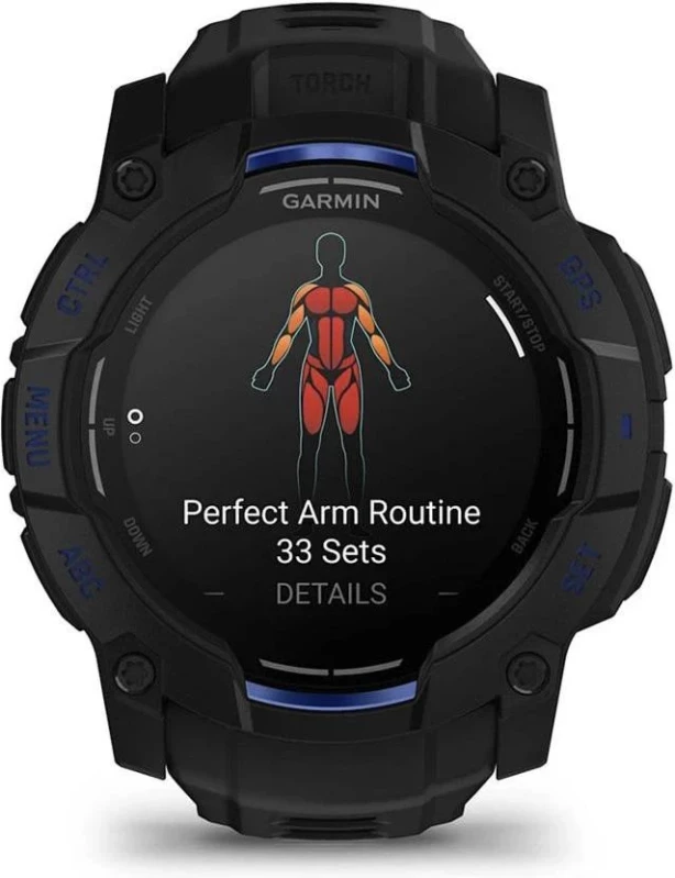 Смарт-часы Garmin Instinct 3 50mm AMOLED Black with Black Band (010-03020-03) - Зображення 3