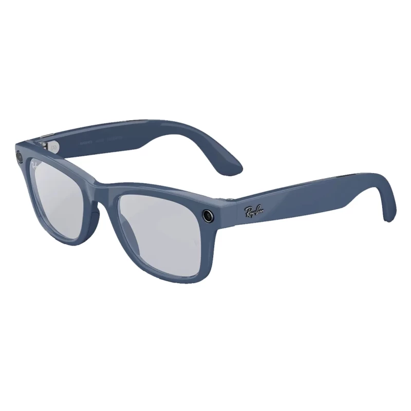 Смарт-очки Ray-Ban Meta Wayfarer Gen2 Large Shiny Cosmic Blue Frame/Clear to Sapphire Transit.Lens (RW4012 6628MF 53-22) - Зображення 3