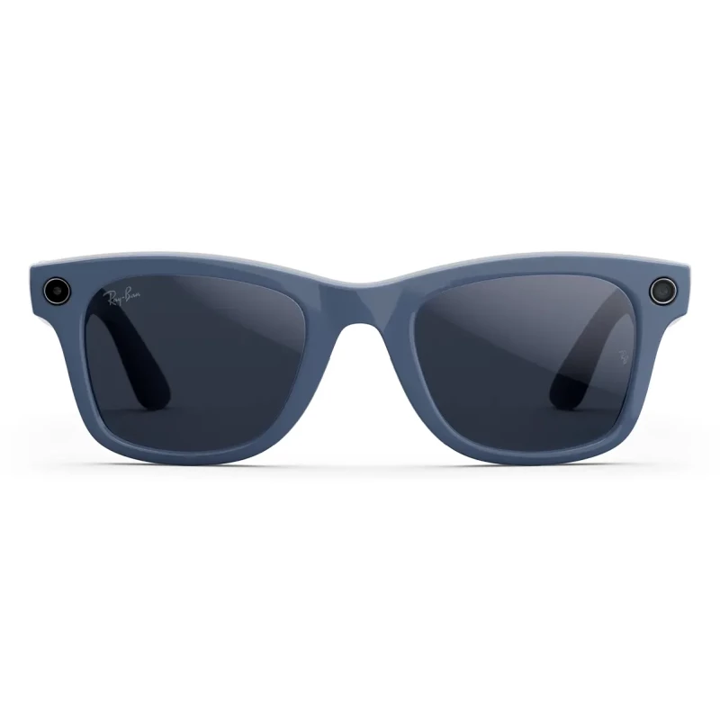 Смарт-очки Ray-Ban Meta Wayfarer Gen2 Large Shiny Cosmic Blue Frame/Clear to Sapphire Transit.Lens (RW4012 6628MF 53-22) - Зображення 5