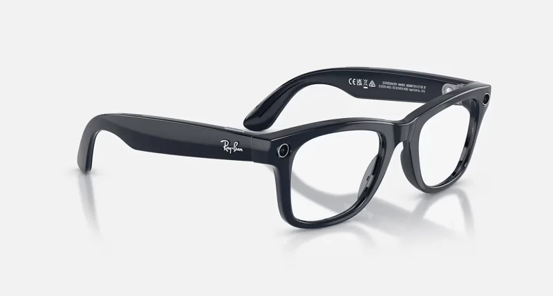 Смарт-очки Ray-Ban Meta Wayfarer Gen2 Large Shiny Cosmic Blue Frame/Clear to Sapphire Transit.Lens (RW4012 6628MF 53-22) - Зображення 8