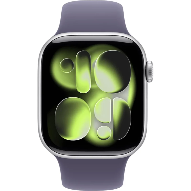 Apple Watch Series 11 GPS + Cellular 42mm Silver Alu. Case w. Purple Fog S. Band - S/M (MF8H4) - Зображення 1