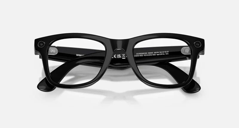 Ray-Ban Meta Wayfarer Gen2 Stand.Shiny Black Frame/Clear to Graphite Green Transit.Lens. (RW4012 601/1M 50-22) - Зображення 4