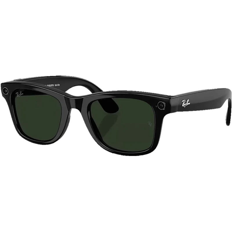 Ray-Ban Meta Wayfarer Gen2 Stand.Shiny Black Frame/Clear to Graphite Green Transit.Lens. (RW4012 601/1M 50-22)