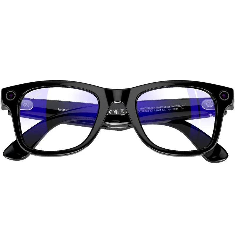 Смарт-очки Ray-ban Meta Wayfarer Shiny Black / Clear (RW4008 601/SB 53-22) - Зображення 5