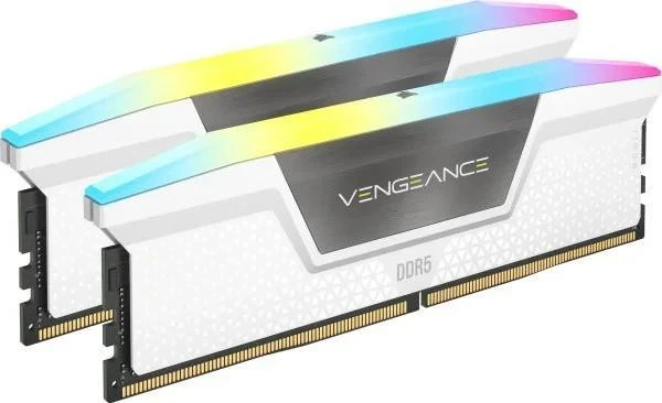 Corsair 32 GB (2x16GB) DDR5 6000 MHz Vengeance AMD RGB White (CMH32GX5M2E6000Z36W) - Зображення 1