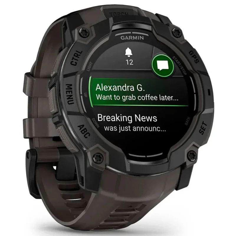 Garmin Instinct 3 50mm AMOLED Tactical Edition Black with Black Band (010-03020-50) - Зображення 1