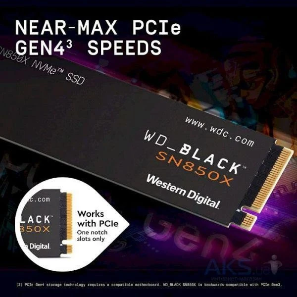 WD Black SN850X 4 TB (WDS400T2X0E) - Зображення 3