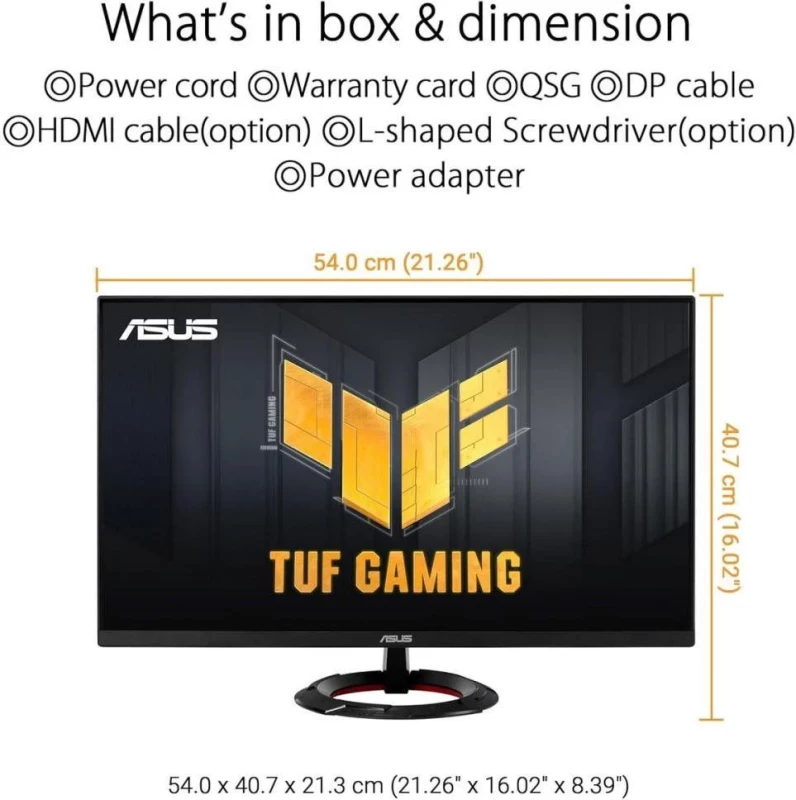 ASUS TUF Gaming VG249Q3R (90LM0AE1-B01E70) - Зображення 5