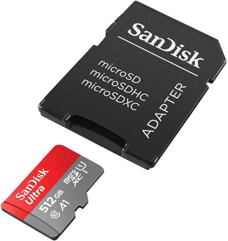 SanDisk 512 GB microSDXC UHS-I Ultra A1 + SD adapter (SDSQUAC-512G-GN6MA) - Зображення 2