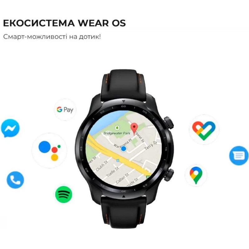 Смарт-часы Mobvoi TicWatch Pro 3 Ultra GPS Shadow Black (191307000906) - Зображення 3