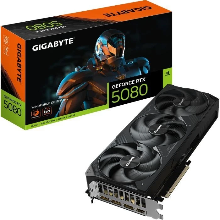 GIGABYTE GeForce RTX5080 16GB WINDFORCE OC SFF (GV-N5080WF3OC-16GD) - Зображення 9