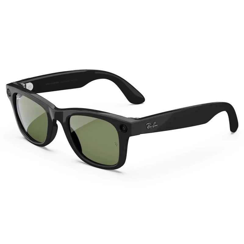 Ray-Ban | Meta Wayfarer [Gen 2] Large Shiny Black Frame / G-15 Green Lenses (RW4012 601/71 53-22) - Зображення 1