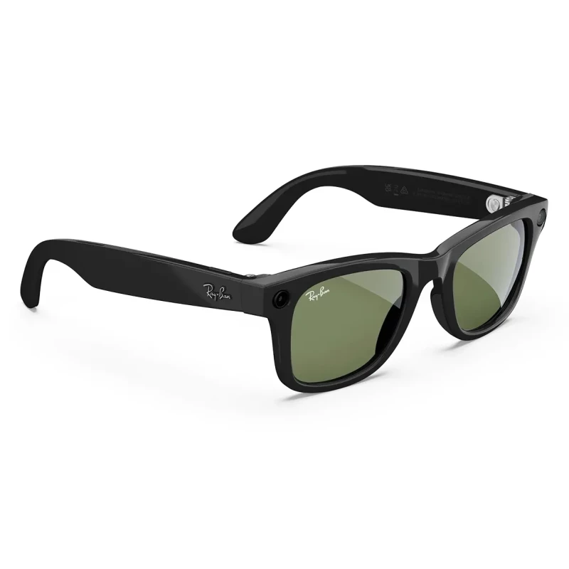 Ray-Ban | Meta Wayfarer [Gen 2] Large Shiny Black Frame / G-15 Green Lenses (RW4012 601/71 53-22) - Зображення 2