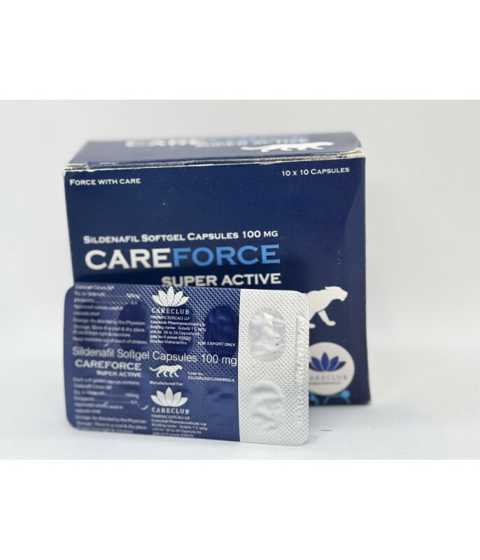 Силденафил CAREFORCE Super Active 100 mg (10 капсул) - Зображення 1