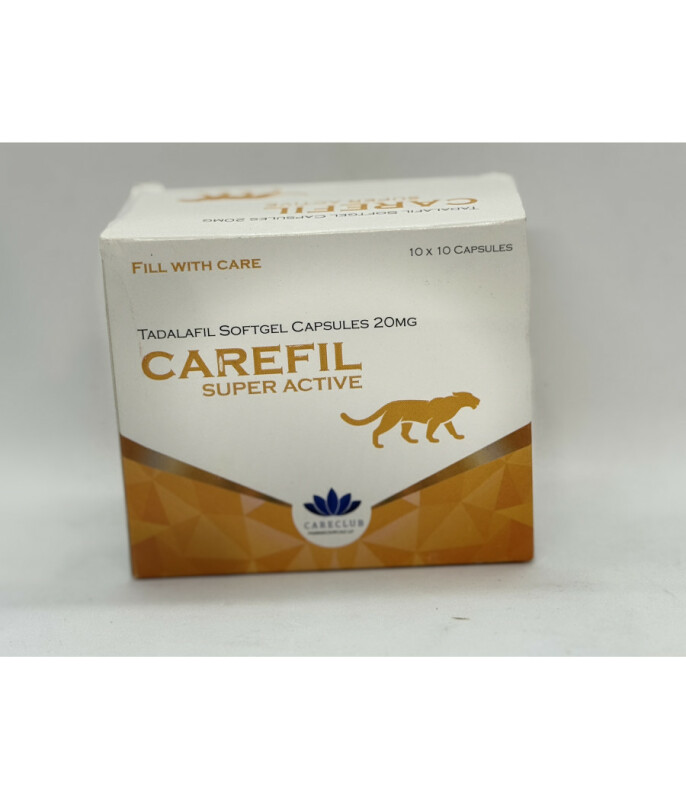 Тадалафил CAREFILL Super Active 20 mg (10 капсул) - Зображення 1