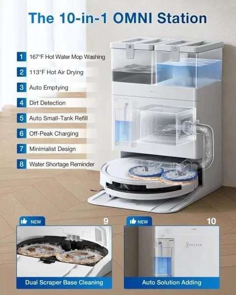 ECOVACS Deebot T50 Pro Omni White - Зображення 5