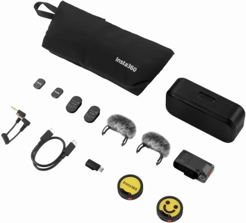 Микрофонная радиосистема для смартфона Insta360 Mic Pro (2TX + 1RX) - Зображення 1