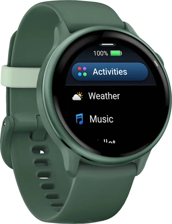 Смарт-часы Garmin Vivoactive 6 Metallic Jasper Green with Jasper Green Band (010-02985-02/42) - Зображення 2